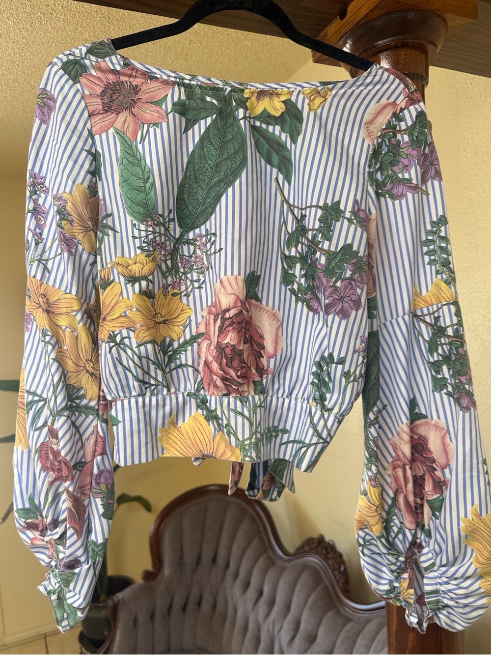 Floral Striped Blouse